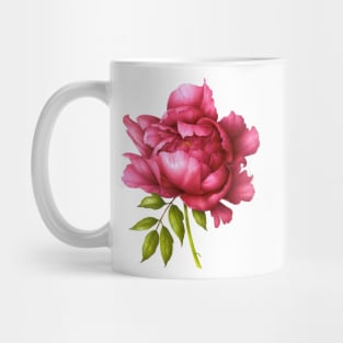 Pink peony Mug